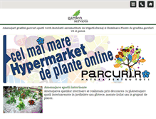 Tablet Screenshot of gardens.ro